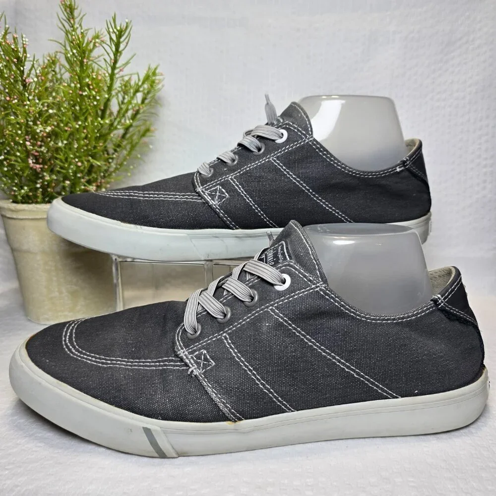 JOHNNY O'S SANTA CRUZ GRAY CANVAS LOAFER GOLF BEACH FISHING DECK SHOES MENS 9